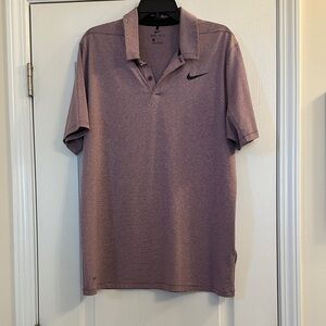 Nike Men's Heathered Purple Polo Shirt